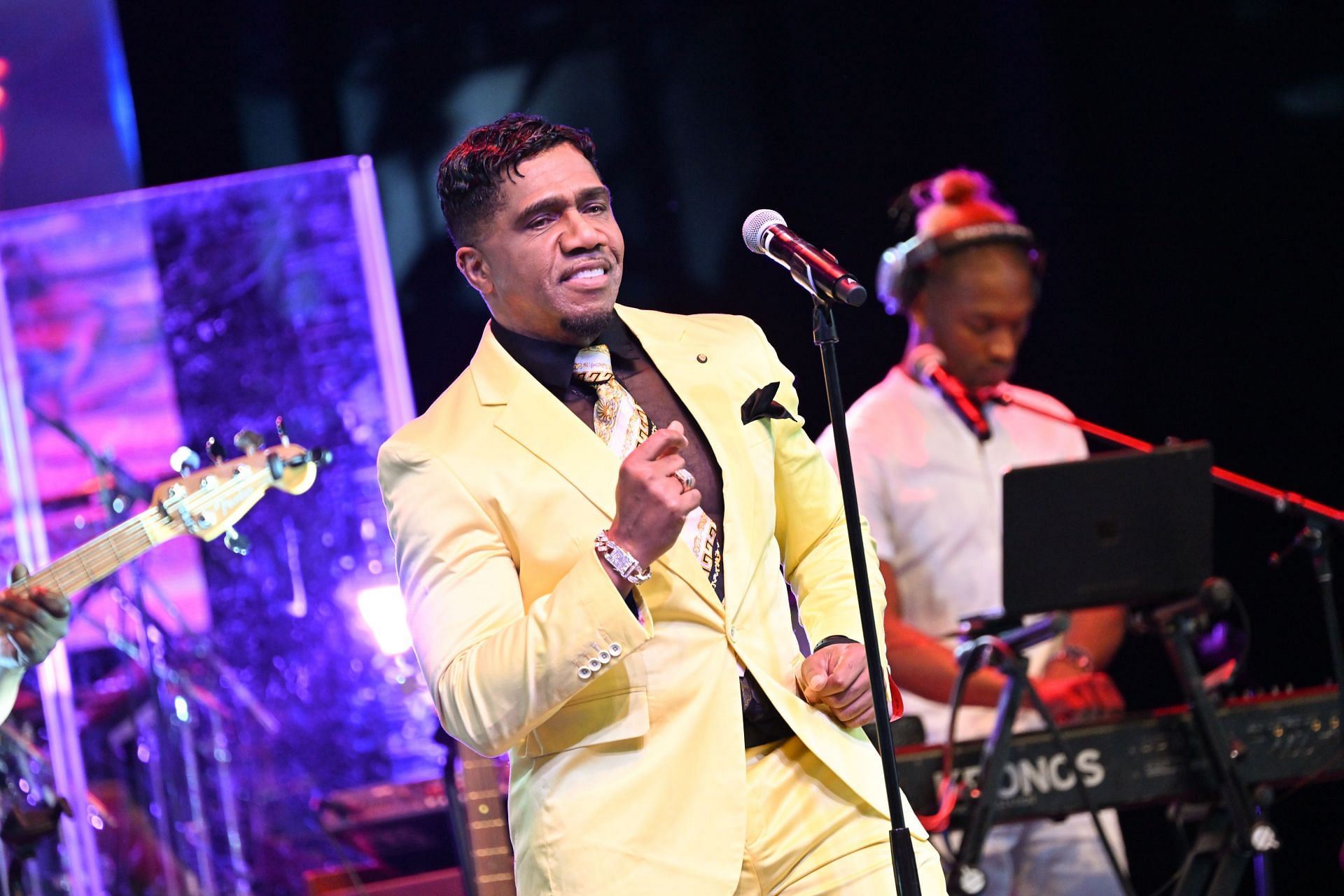 Wayne Lewis of Atlantic Starr performing at an Evening of Soul in Mableton, GA - (Image via Getty)
